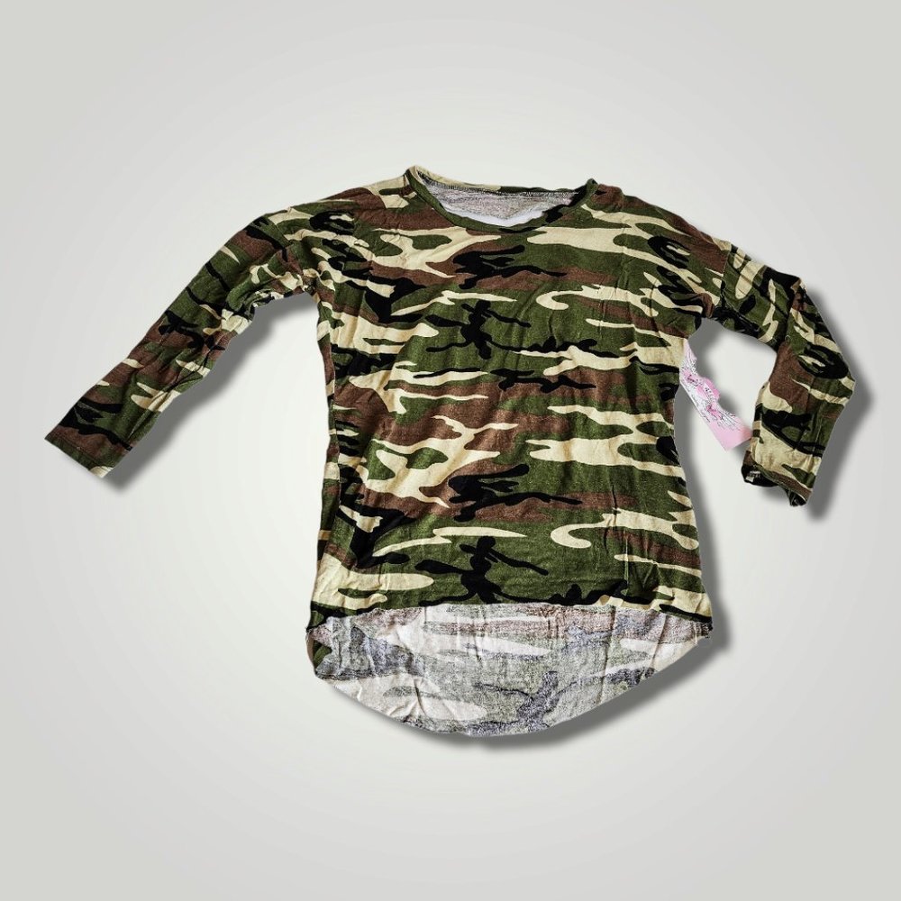 So Nikki Girls Camouflage Long Sleeve T-Shirt, Small 6